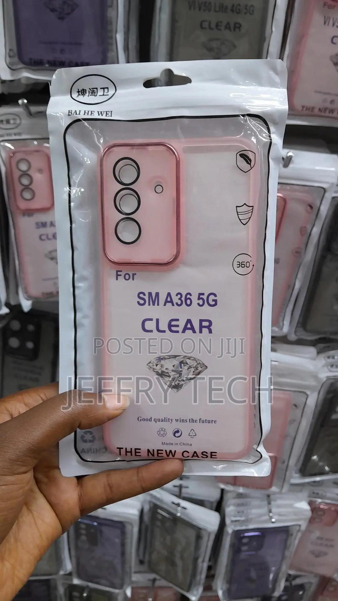 Izoro Matte Case for Samsung A36 5g Translucent Frosted -Pink