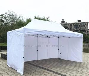 Canopy Tent/Gazebo Tent With Blocked Sidewalls*3*6 MTRS White - main view