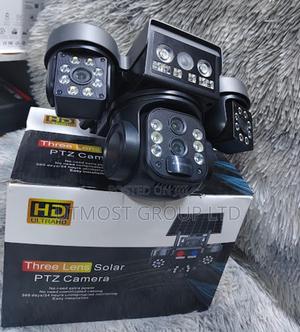 V380 4g Triple Lens Dual Panel Solar Security Camera - thumbnail 2