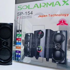 Solarmax 2.1 Channel Desktop Speaker System With Deep Bass Woofer