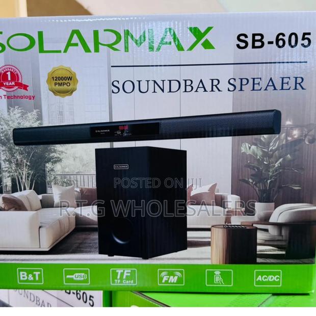 Solarmax 2.1 Channel Soundbar + Subwoofer for Tv Music