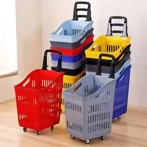Multipurpose Rolling Movable Basket  ( Black )