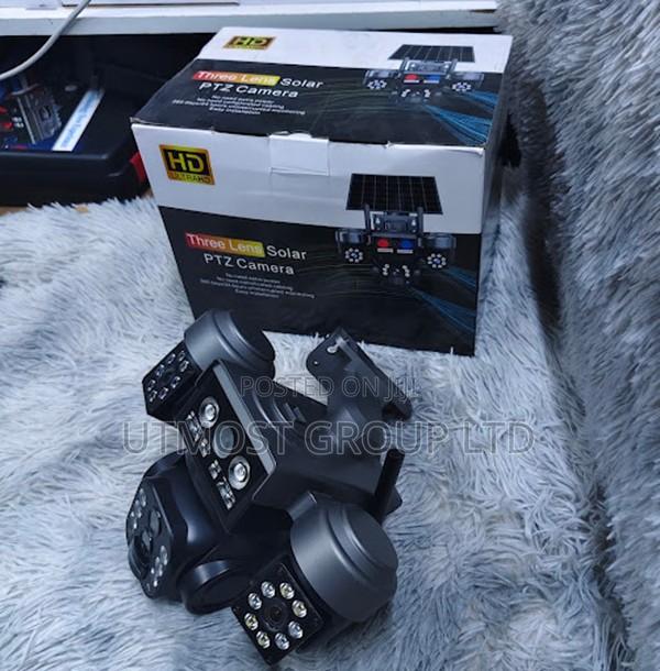 V380 4g Triple Lens Dual Solar Panel CCTV System - main view