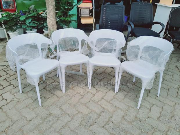 White Plastic Chairs - main view