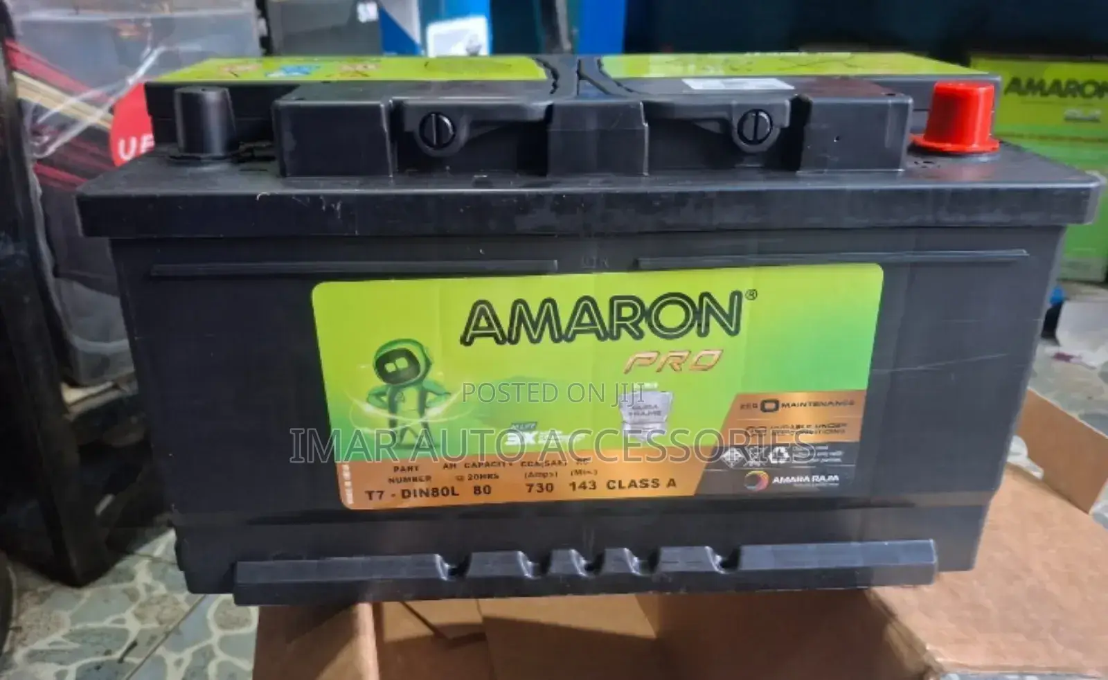 Din80 Amaron Car Battery – Long Life High Performance