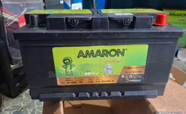 Din80 Amaron Car Battery – Long Life High Performance