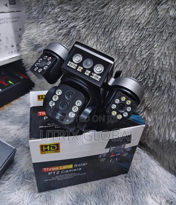 V380 4g Triple Lens Strong Signal Solar Cctv