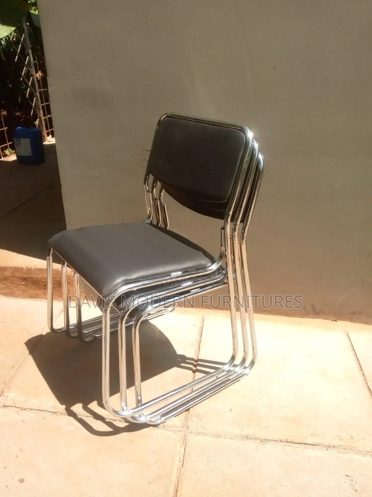 Chrome -Framed Chair
