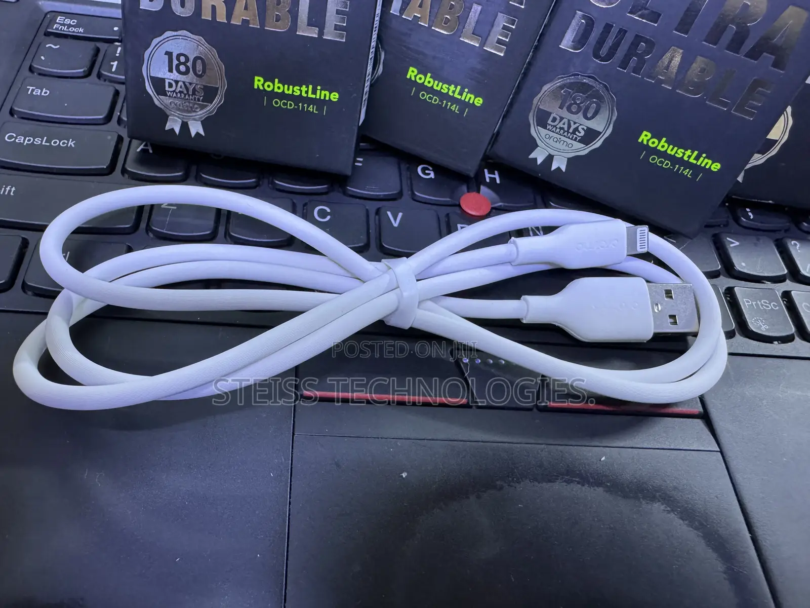 Oraimo White Lightning iPhone Data Cable