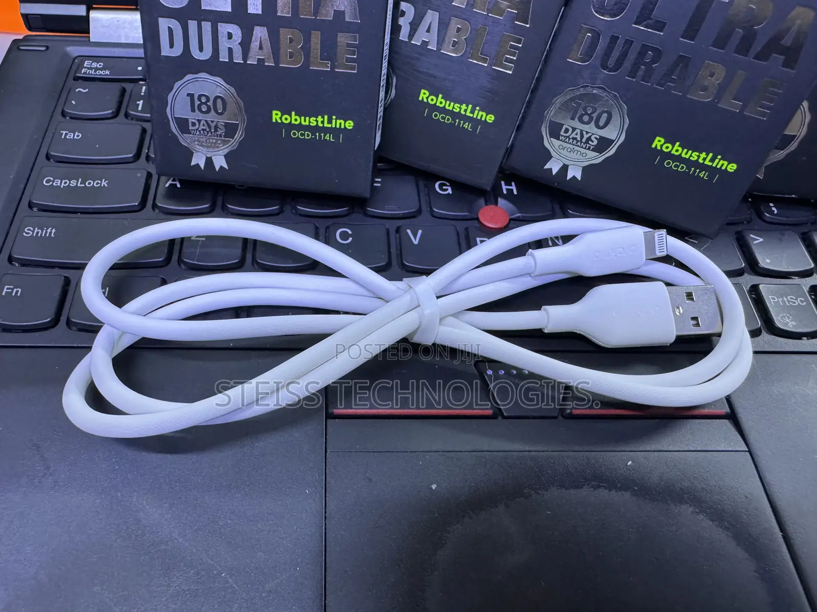 Oraimo White Lightning iPhone Data Cable