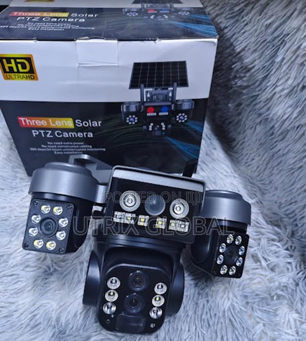V380 4g Triple Lens Solar Security With App Control