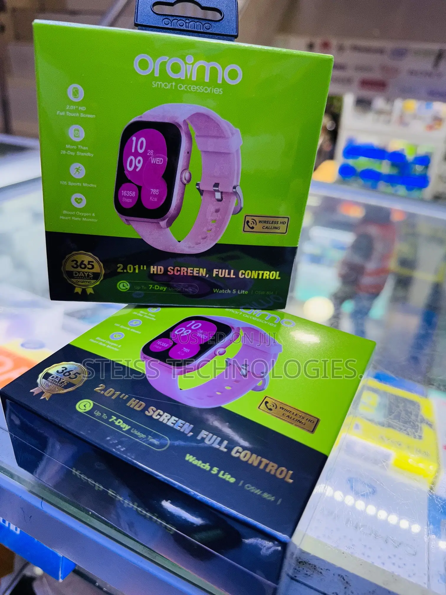 Pink Oraimo Smartwatch Watch 5lite