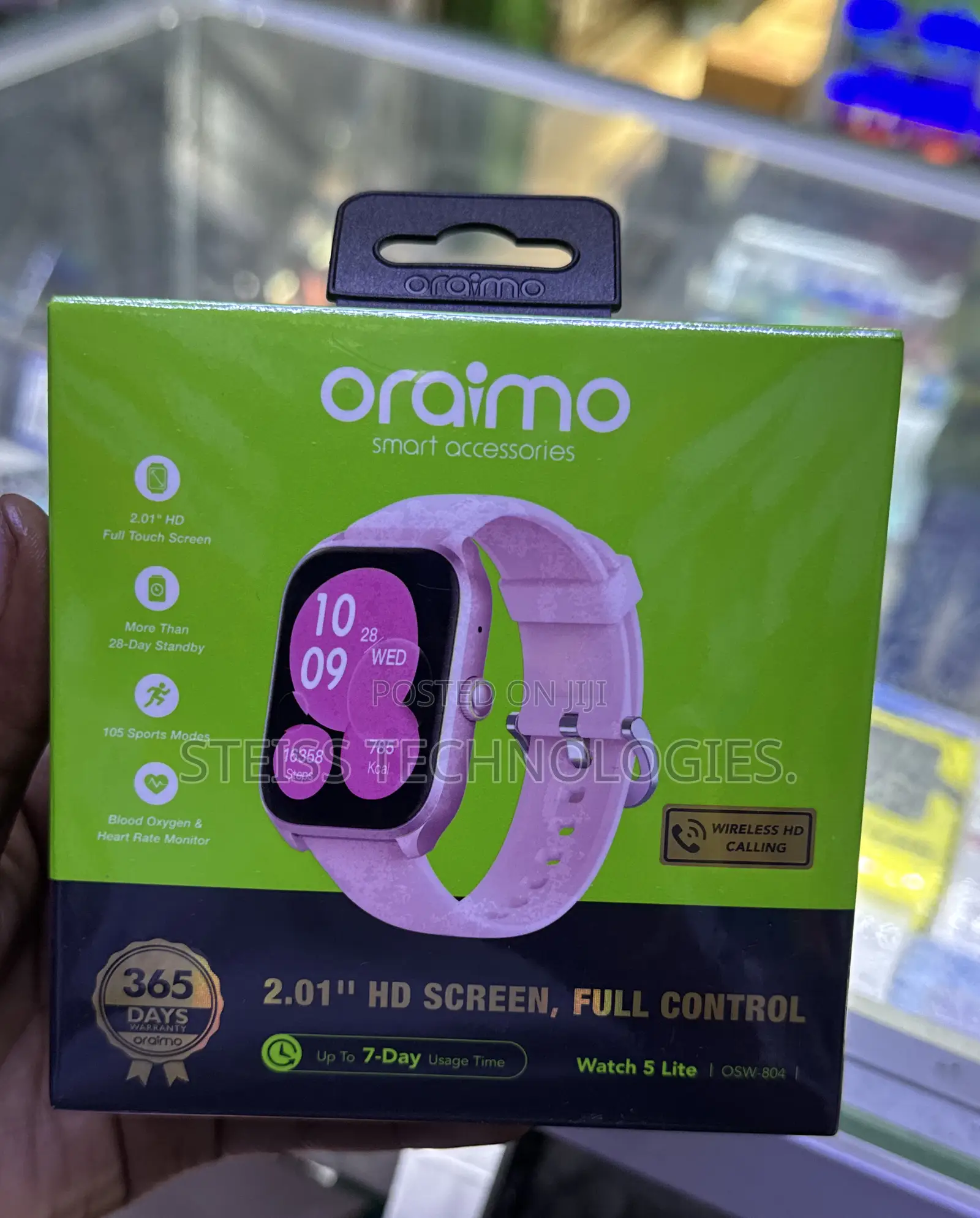 Pink Oraimo Smartwatch Watch 5lite