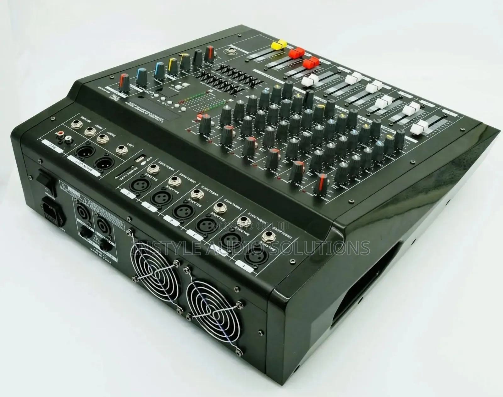 6 Channels Max Powered Mixer 1000w Usb and Bluetooth Enabled.