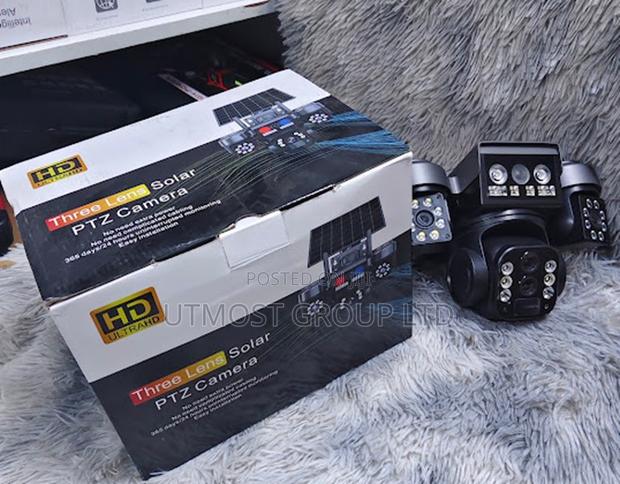 V380 4g Triple Lens Remote View Solar Camera - main view