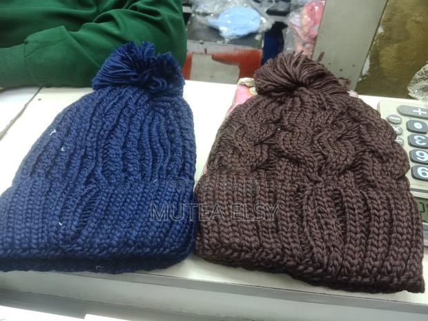 Red, Maroon,Coffee Brawn, Navyblue Beige Executive Beanie Hats - thumbnail 2