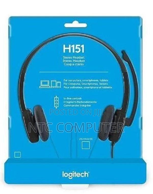 Logitech H151 Stereo Headset With Noise-Cancelling Boom Mic