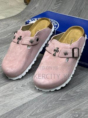 Chrome Hearts Pink Clogs - main view