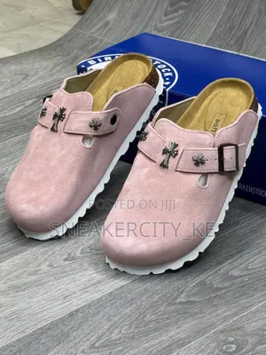 Chrome Hearts Pink Clogs