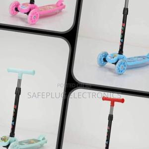 Foldable Scooter for Kids - Height Adjusts 60-90cm, Safe Low - thumbnail 2