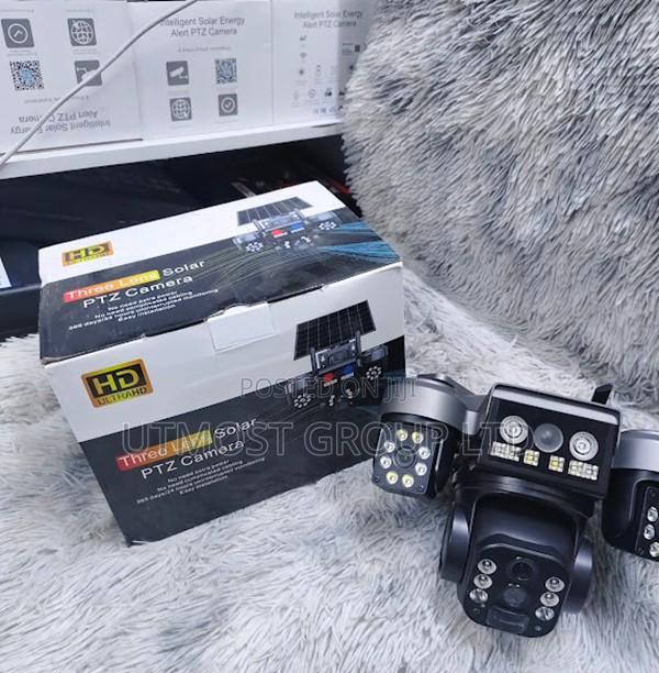 V380 4g Triple Lens Solar Powered PTZ Camera - main view