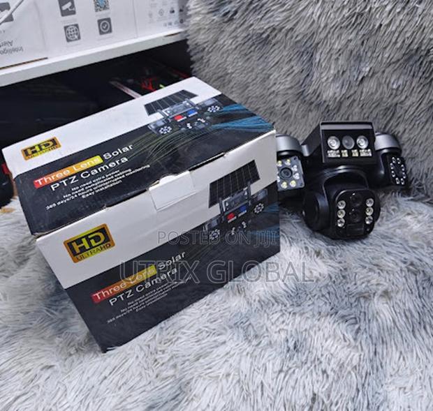 V380 4g Triple Lens Dual Solar Smart Camera