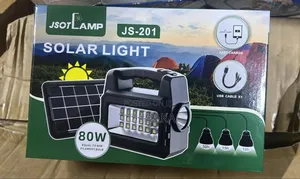 Solar Lamp With Torch and Solar Panel