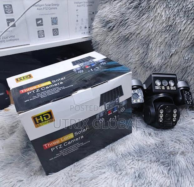 V380 4g Triple Lens Weatherproof Solar Cctv