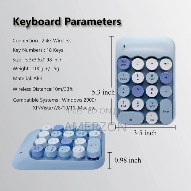 Wireless Number Pad, - thumbnail 3