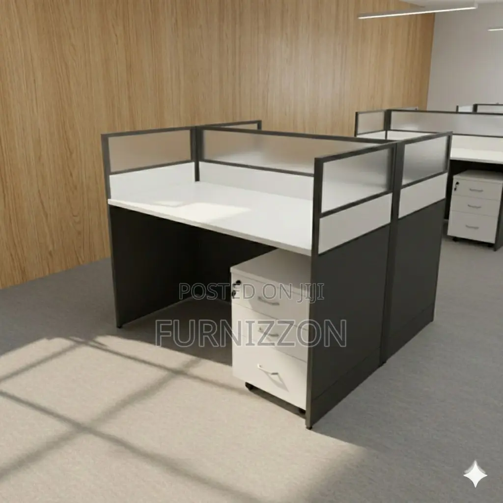 Modern 2 Person Office Workstation Desk
