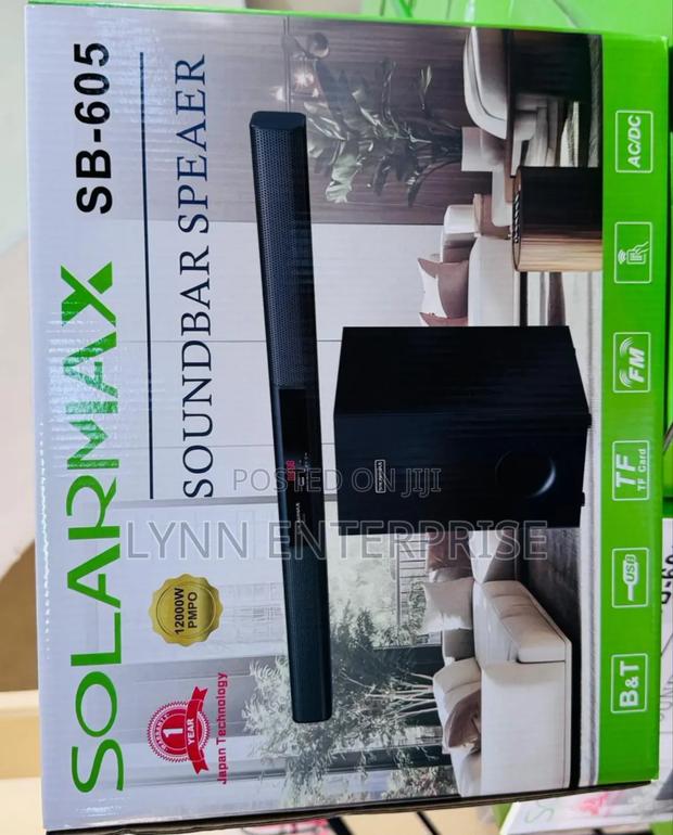 2.1ch Solarmax Soundbar Multimedia Speaker System Woofer