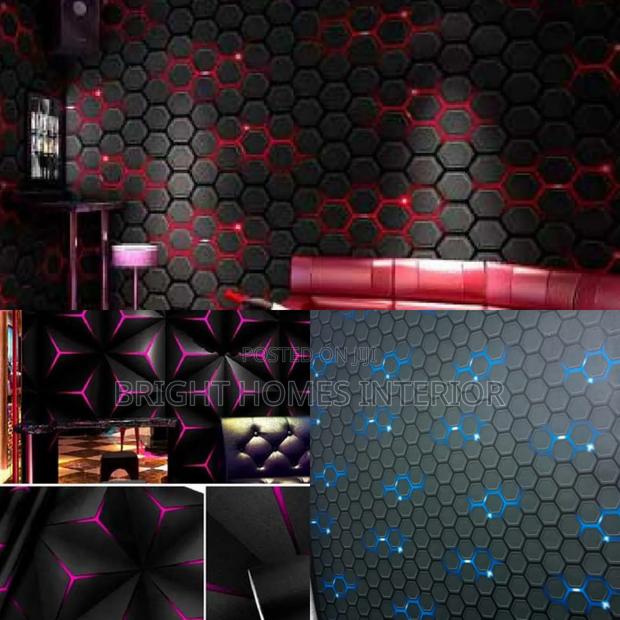 Red 3d Honeycomb Pattern Wallpaper