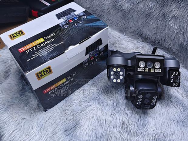 V380 4g Triple Lens Weatherproof Solar CCTV - main view