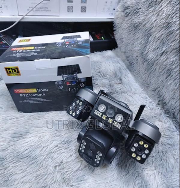 V380 4g Triple Lens Outdoor Smart Solar Cctv