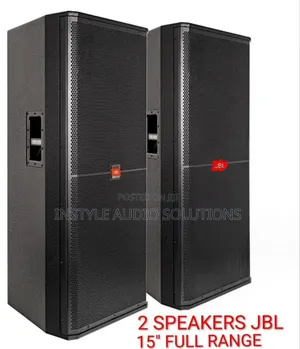 2 JBL 15" Double Speaker Full Range 4000w Speakers Pay on Delivery