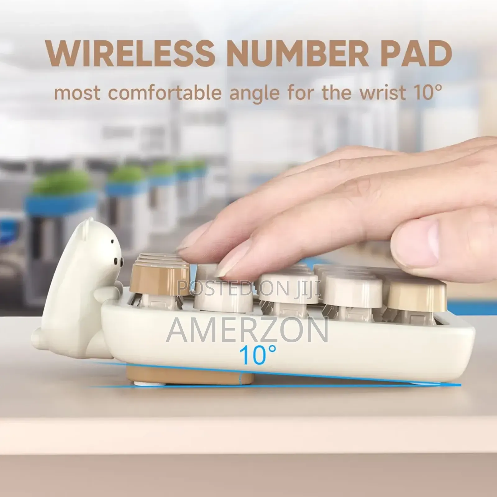 Cute Wireless Numeric Keypad With Silicone