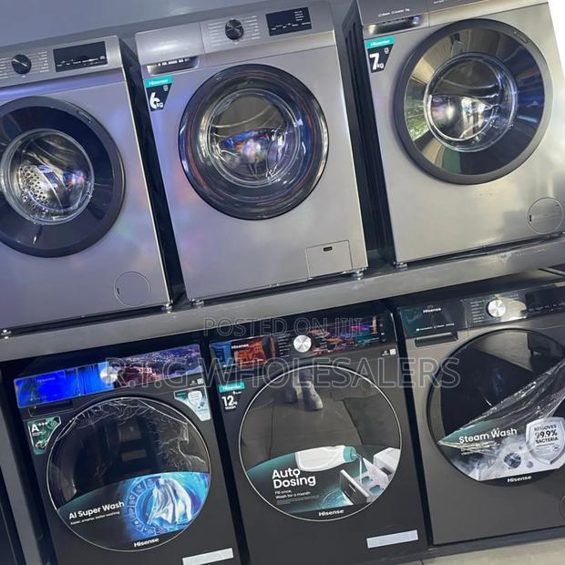 Hisense 10.5 Kg Front‐Loading Washer With Smart Wash Features