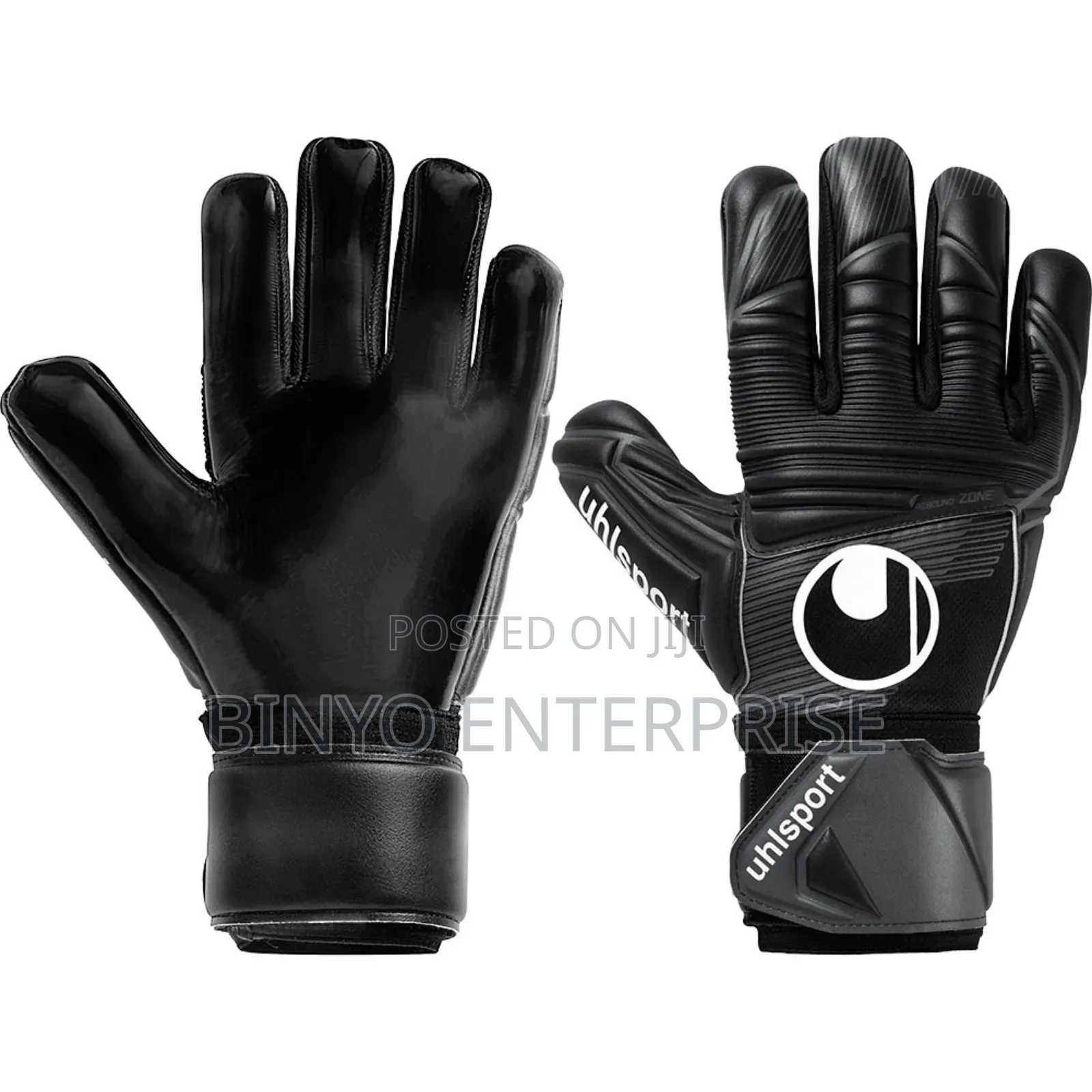 Black Uhlsport Goalkeeper Gloves