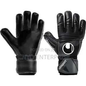 Black Uhlsport Goalkeeper Gloves