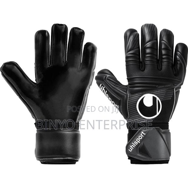 Black Uhlsport Goalkeeper Gloves