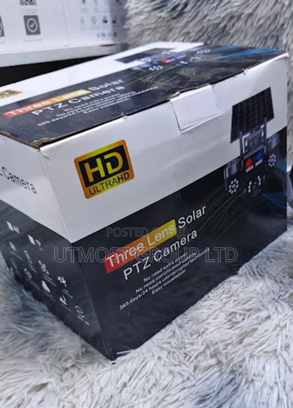 V380 4g Triple Lens Solar Powered Outdoor CCTV