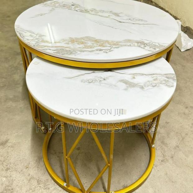 Modern Luxury 2‐In‐1 Marble Nesting Tables – Elegant Design