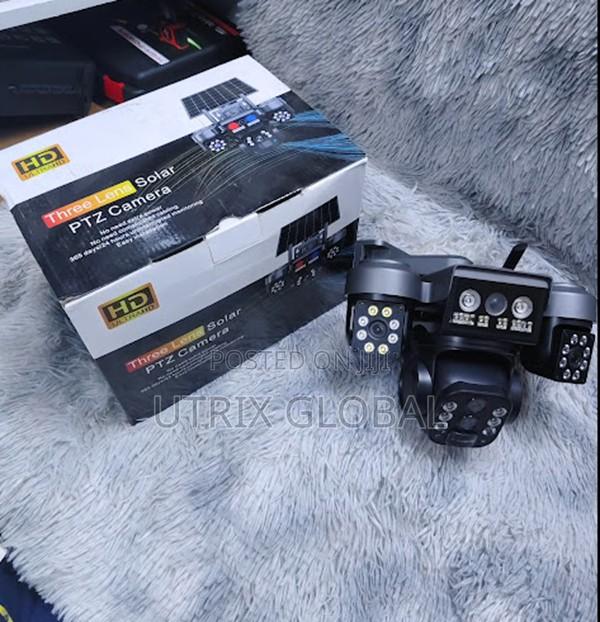 V380 4g Triple Lens Solar Powered Ptz Camera