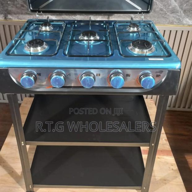 Starlux 5 Burner Free Standing Cooker – Storage Rack