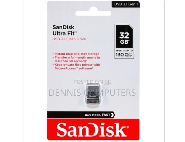 32 Gb Sandisk Ultra Fit With 130mb/S Read Speed.