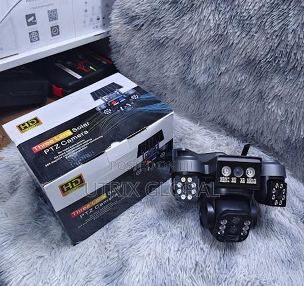 V380 4g Dual Panel Triple Lens Smart Cctv