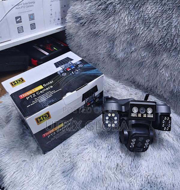 V380 4g Triple Lens Night Vision Solar Camera