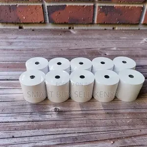 Clean Printing 10 Pieces of 80mm by 80mm by 13mm Thermal Paper Rolls