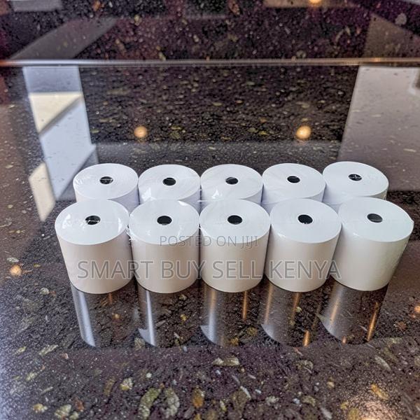 High Clarity 10 Pieces of 80mm by 80mm by 13mm Thermal Paper Rolls