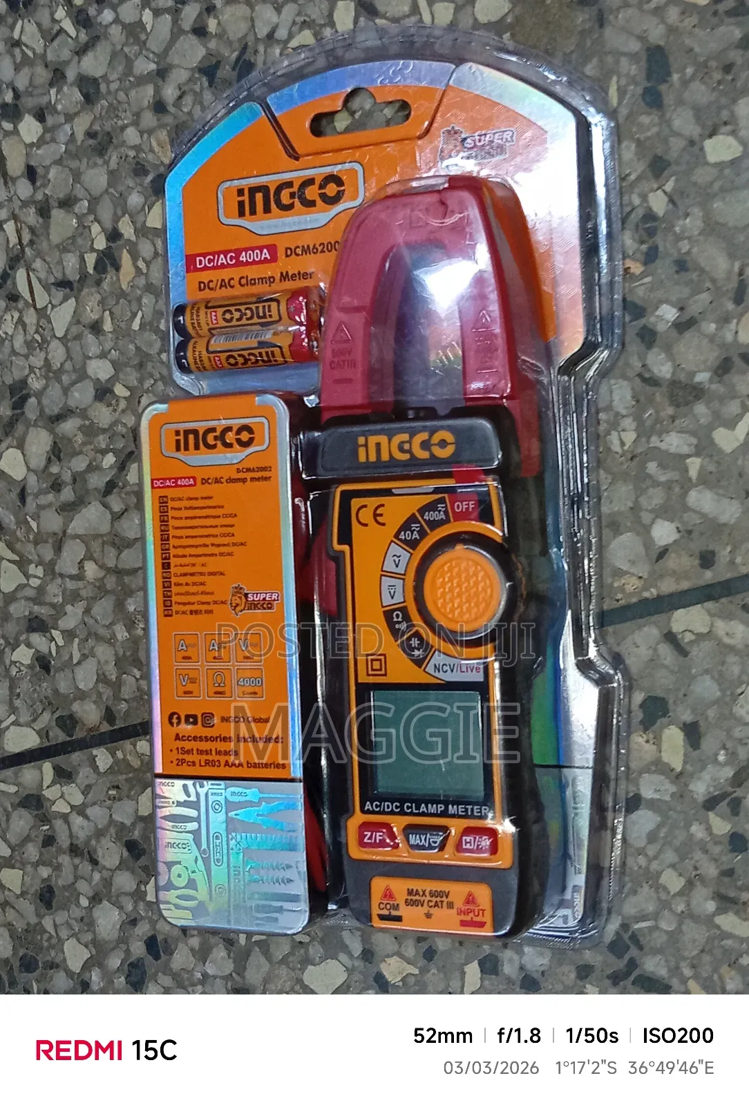 Clamp Meter Ac/Dc